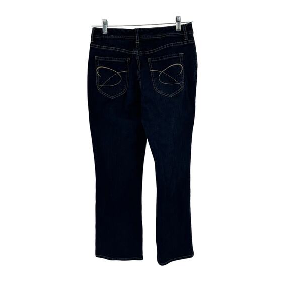 Chico's Platnum Dark Wash Straight Leg Jeans Sz 0.5 Short - Picture 2 of 7